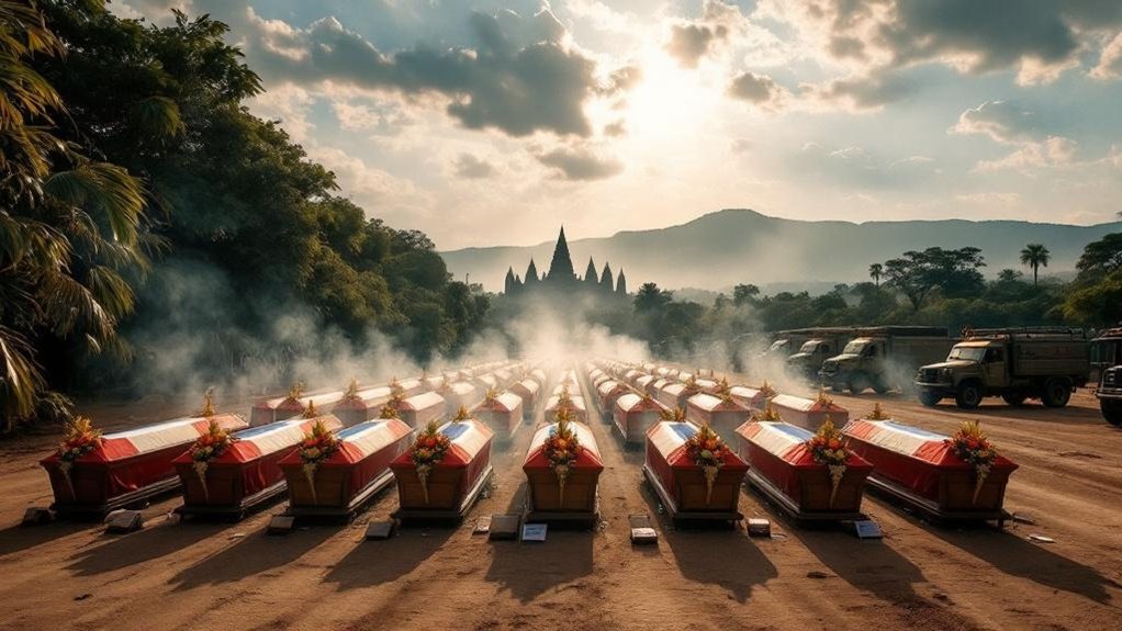 cambodian soldiers honorably return